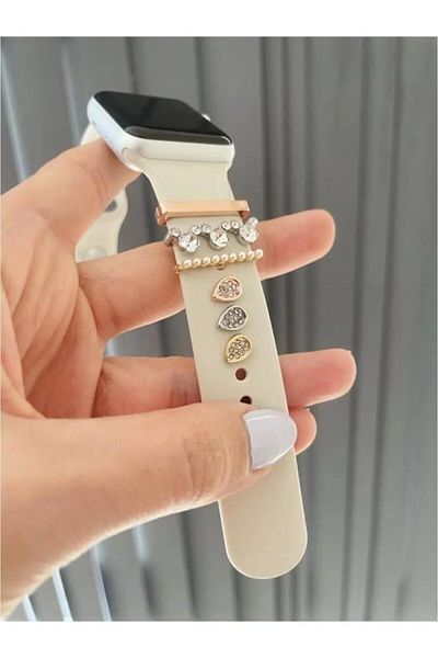easy idea مجموعة إكسسوارات ساحرة متوافقة مع ساعة أبل متوافقة مع جميع أشرطة السلسلة Krdn-Charm