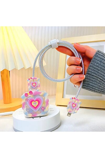 piblue Iphone 18w/20w Uyumlu Şarj Kılıfı, Şarj Kablosu Örme Aparatı, Toparlayıcı, Kablo Koruyucu