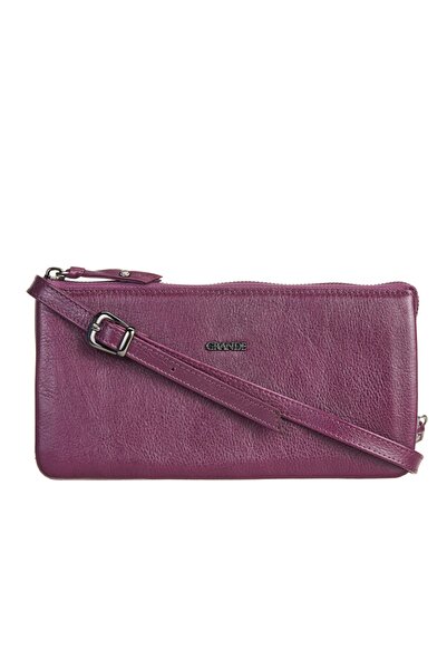 Grande 2670 Genuine Leather Women's Bag Plum