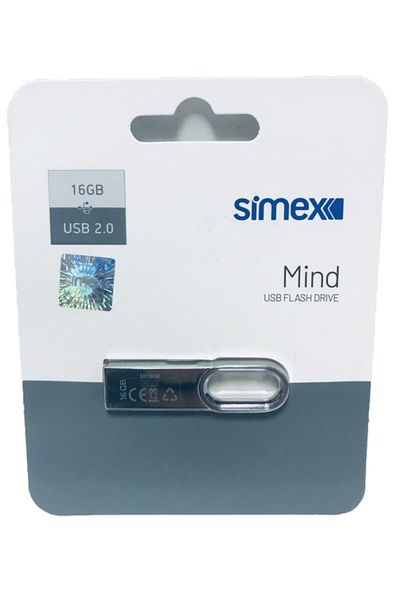 Simex ذاكرة فلاش USB معدنية سعة 16 جيجابايت Mind Secure 2.0