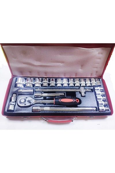 Bhd Tools B.h.d 25 Piece Socket Set 6 Corner 1/2 Dr. Professional Socket Set