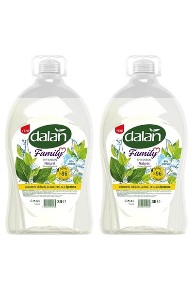 Dalan Family Liquid Soap Natural 3 lt X 2 Pieces
