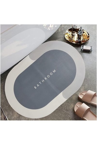 devtoptan Sihirli Su Emici Banyo Paspası Kaymaz Tabanlı Abdest Paspası 3,5 Mm...