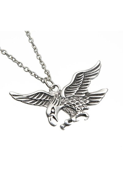 idolavm قلادة رجالية من Flying Eagle إكسسوارات مجوهرات على شكل حيوانات K24 T5