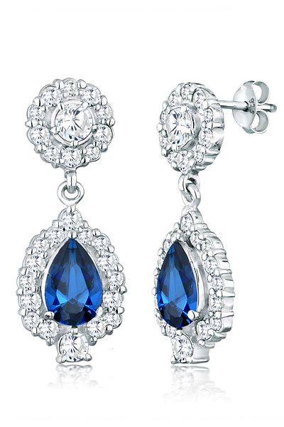 ELLI Ohrringe Tropfen Zirkonia Glamour Elegant 925 Silber