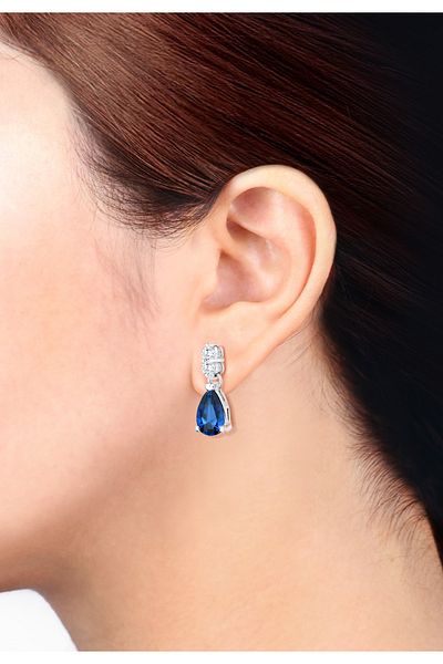ELLI Ohrringe Tropfen Zirkonia Glamour Elegant 925 Silber