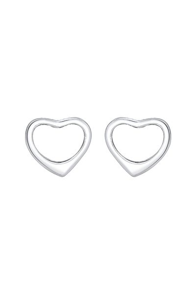 ELLI Ohrringe Herz Liebe Verbundenheit Basic 925 Silber