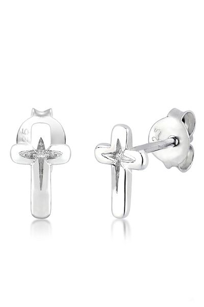 ELLI Ohrringe Kreuz Religion Taufe Konfirmation 925 Silber