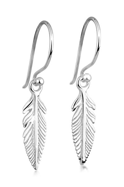 ELLI Ohrringe Feder Filigran Boho Festival 925 Silber
