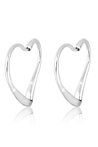 ELLI Ohrringe Creolen Herz Liebe Geschenkidee 925 Silber