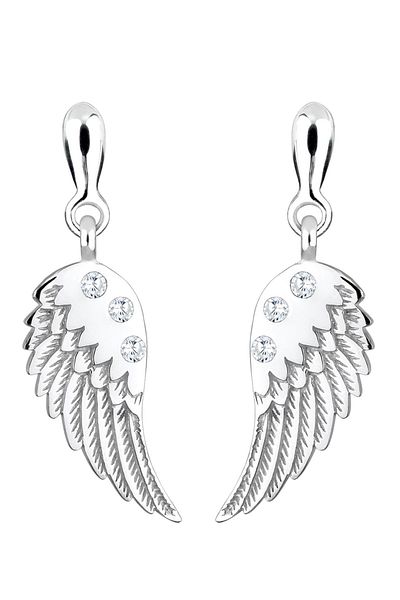 ELLI Ohrringe Flügel Engel Religion Zirkonia 925 Silber