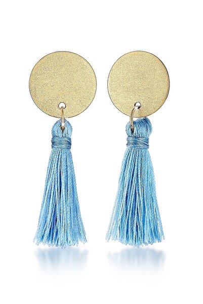 ELLI Ohrringe Hänger Kreis Boho Tassel Trend Matt 925 Silber