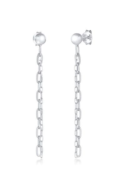 ELLI Ohrringe Stecker Hänger Gliederkette Trend 925 Silber