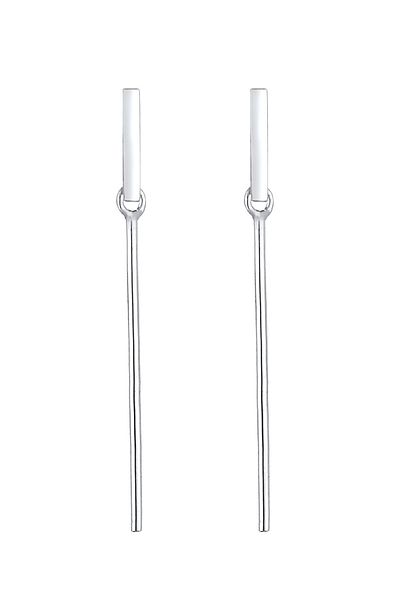 ELLI Ohrringe Geo Rechteck Trend Minimal 925 Sterling Silber