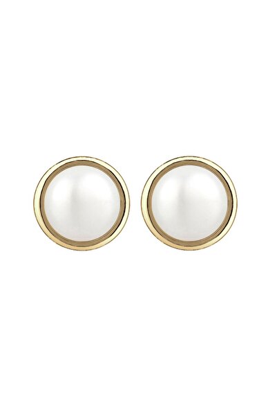 ELLI Ohrringe Perlenkugel Süßwasserzuchtperle Basic 375 Gelbgold