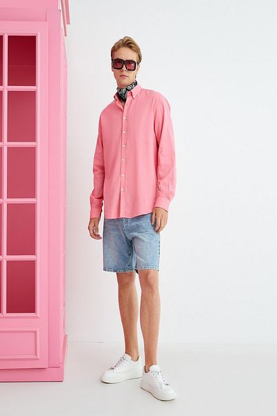 Koton Rosa Herrenhemd