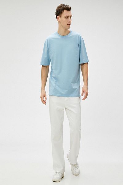 Koton Blaues Herren-T-Shirt