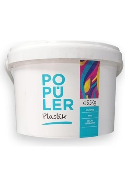 Polisan Popüler Plastik Mat Iç Cephe Boyası 3 kg Marjinal Gri
