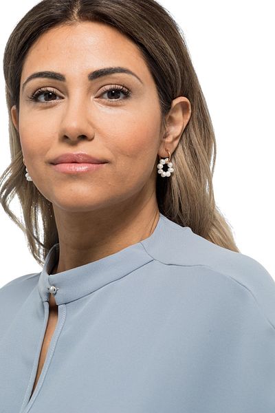 Heideman Ohrcreole Damen Lara silberfarben poliert festlich