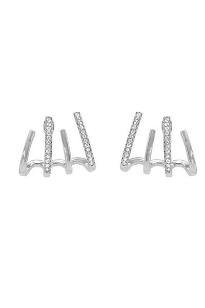 Heideman 4-in-1 Ohrstecker Runa silberfarben casual