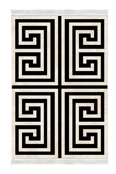 Alanur Home Eko Trend DJT Σετ 3 πλενόμενων αντιολισθητικών πατωμάτων μπάνιου 658M Μοντέρνο Μαύρο