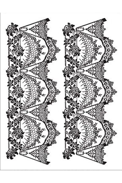 Cadence نقل دانتيل أسود مقاس 25 × 35 سم - DTSYAH027