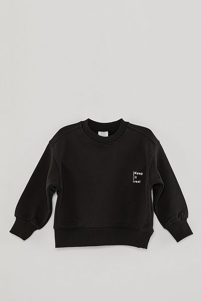 PAULMARK Text Detail Boy's Sweat Top