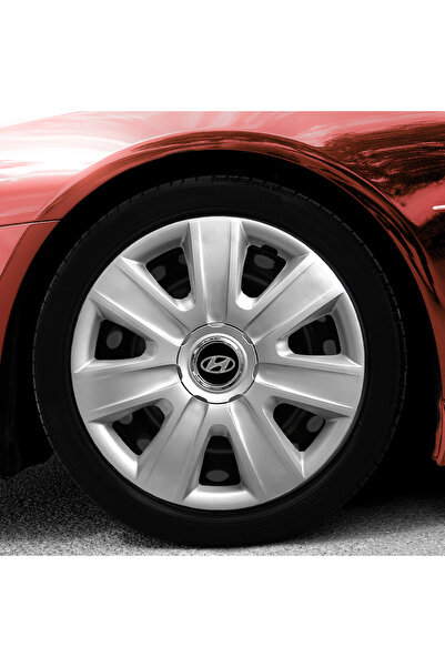 Genel Markalar Hyundai Accent Era 14 İnç Uyumlu Jant Kapağı Amblemli Gri 4'lü...
