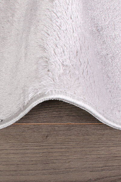 Bonny Home Relax Gray 80X150 + 50X80 cm Large Size 2-Piece Bathroom Rug Set Non-Slip Toilet Set