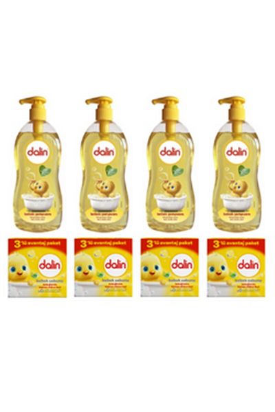 Dalin Baby Shampoo Classic 700 ml 4 Pieces Baby Soap for Sensitive Skin 3 Pack 4 Pieces