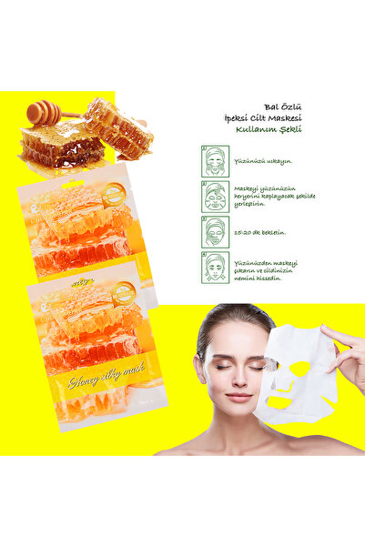 Uniquem Bal Içerikli Nemlendirici Ve Beyazlatma Etkili Yüz Maskesi Honey Mask Xlm96