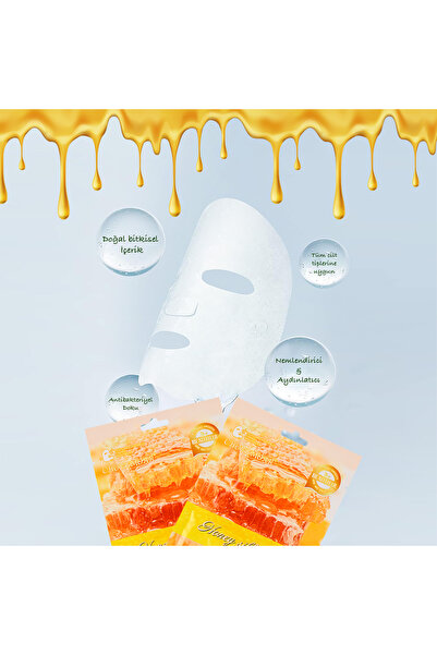 Uniquem Bal Içerikli Nemlendirici Ve Beyazlatma Etkili Yüz Maskesi Honey Mask Xlm96