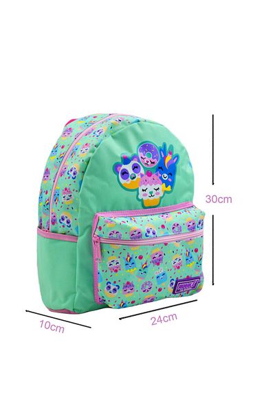 MUGGLE 2 Compartment Cookie Kindergarten Backpack Turquoise MU-8584