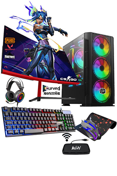 Zeiron Tsx10 I5-3470 16gb 256gb + 1Tb Rx580 8gb 256Bit 23.8" Curved Masaüstü ...