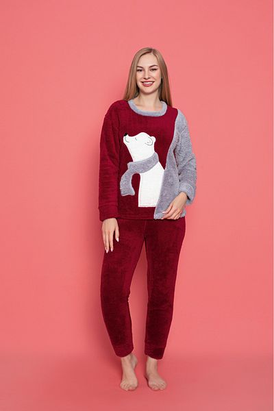Asel Set de pijamale de pluș pentru femei