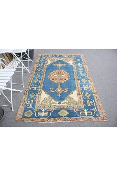 Kayra Export El Dokuma Halı, 135x202 Cm , Anadolu Halı Mavi , Türk Halı
