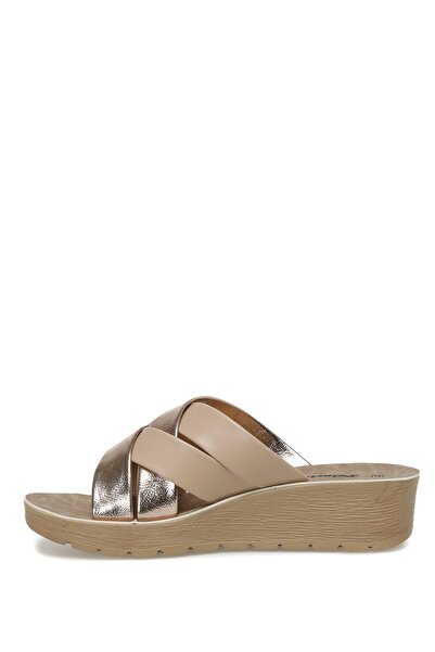 Polaris 319880.Z 3FX Pudra Kadın Dolgu Topuk Terlik