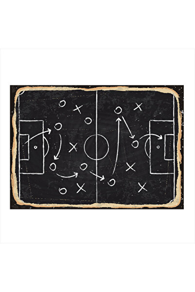 Bedeko Futbol Taktik Modern Mdf Tablo 25cm X 35cm