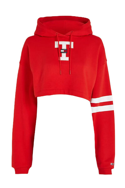 Tommy Jeans Kadın Kırmızı Sweatshirt ( Model Kodu : DW0DW16122 )