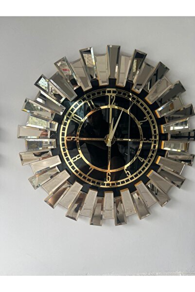 İK mimarlık Art Mirror Elite piyano Aynalı Saat 80 Cm