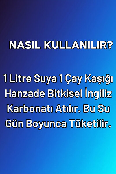 Hanzade Bitkisel İngiliz Karbonatı 1 Kg Sodyum Bikarbonat Besin Türü Katkısız