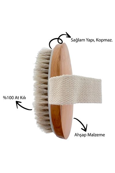 İLTERUS Horsehair Anti-Cellulite Brush