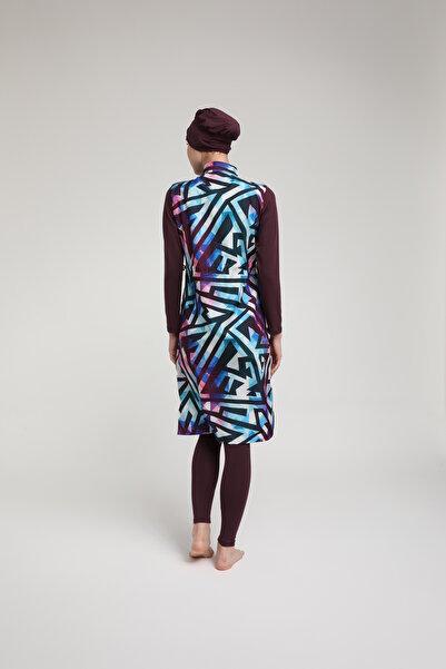 Chelly Γυναικείο ολόσωμο μαγιό Hijab με φερμουάρ