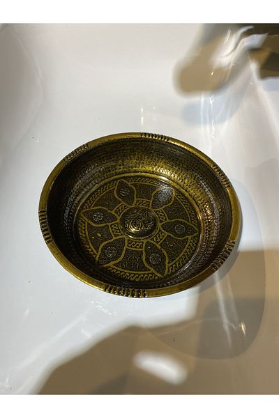 İSAOĞLU YAPI Bath Stone Antique Basin Stone Antique Bath Stone with Embroidered Motifs