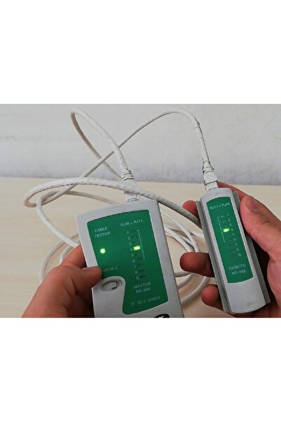 ATAELEKTRONİK Ağ kablosu test cihazı RJ45 RJ11 RJ12 CAT UTP Ethernet İnternet...