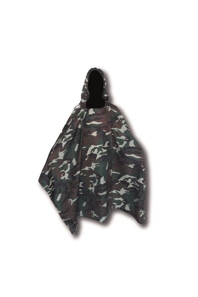 Polis Sepeti Askeri Panço Yağmurluk Kamuflaj Desen