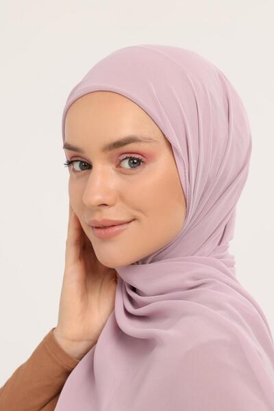 Altobeh Ready Practical Luxury Interlocking Elastic Boned Chiffon Shawl Powder