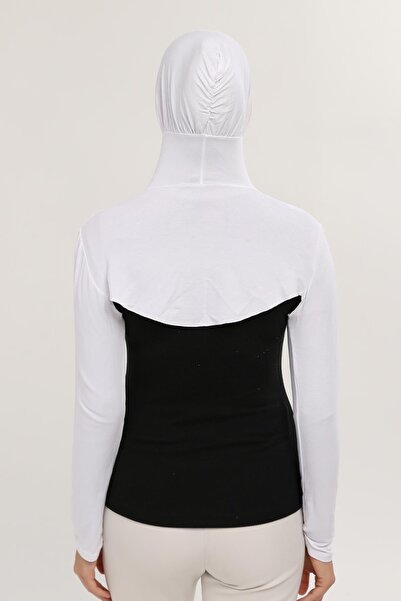 Altobeh Λαιμόκοψη Bonnet Μακρύ μανίκι Λευκό