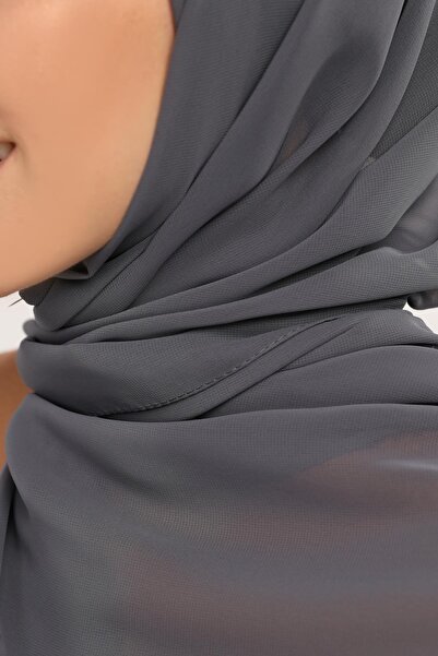 Altobeh Ready Practical Luxury Pipe Bonnet Chiffon Shawl Smoked