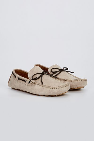 Valmenti Rachele Men's Beige Suede Genuine Leather Loafer Shoes
